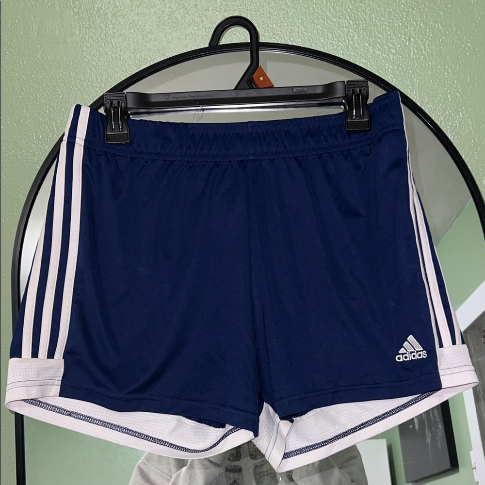 Adidas Women's Dark Blue Athletic Shorts